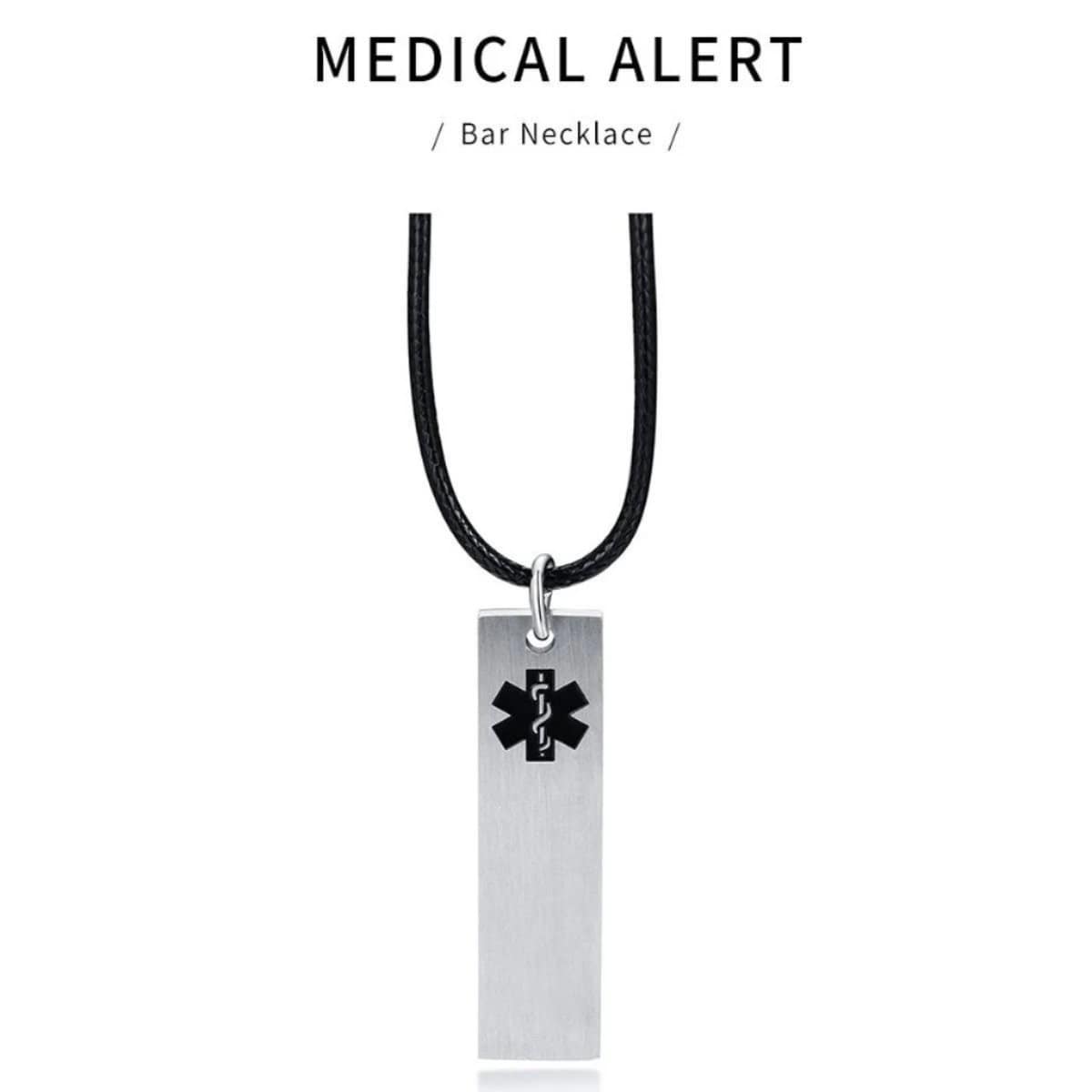 Slim Bar Medical ID Necklace