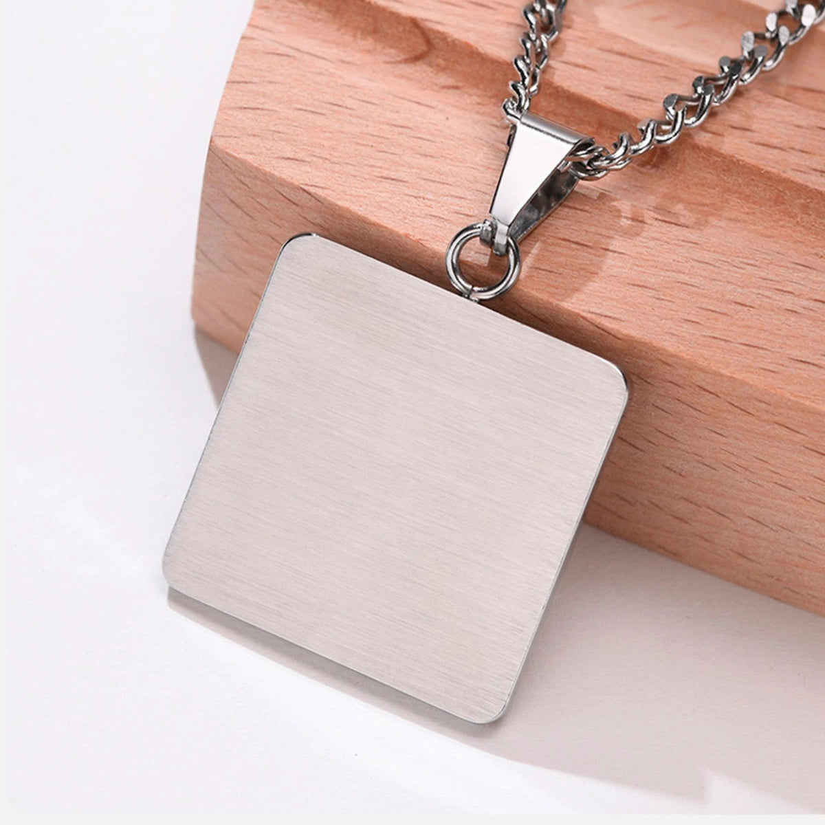 Decorative Square Medical ID Necklace
