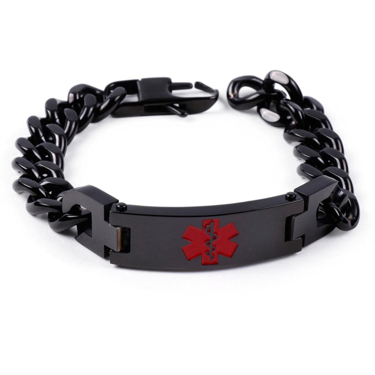 Double Curb Chain Medical ID Bracelet