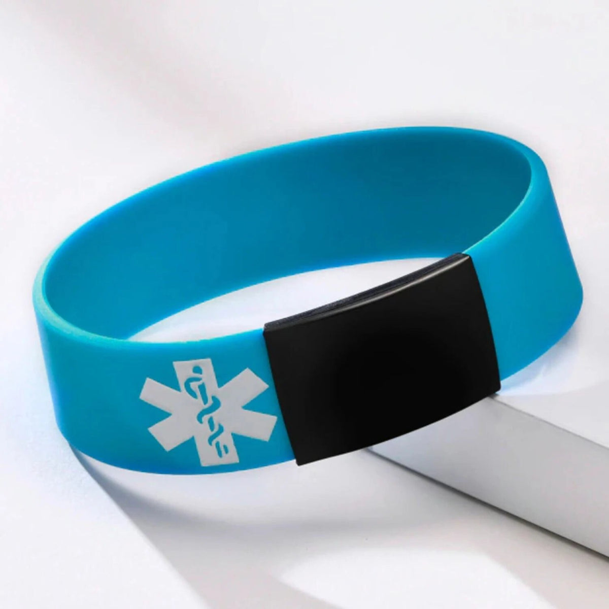 Stretch Silicone Medical ID Bracelet