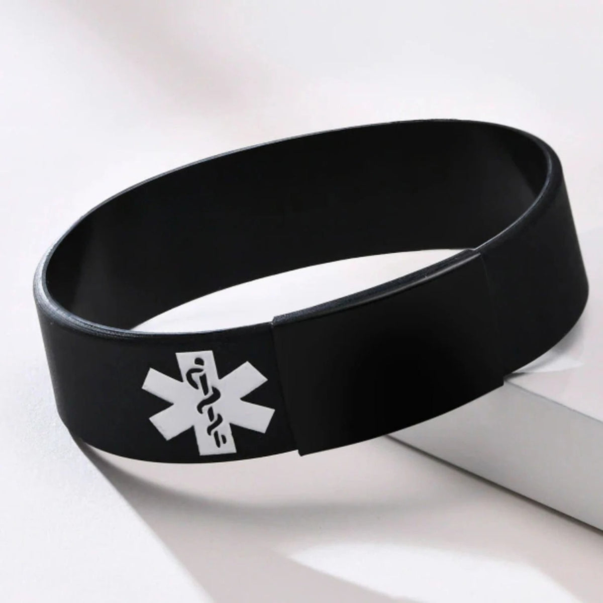 Stretch Silicone Medical ID Bracelet