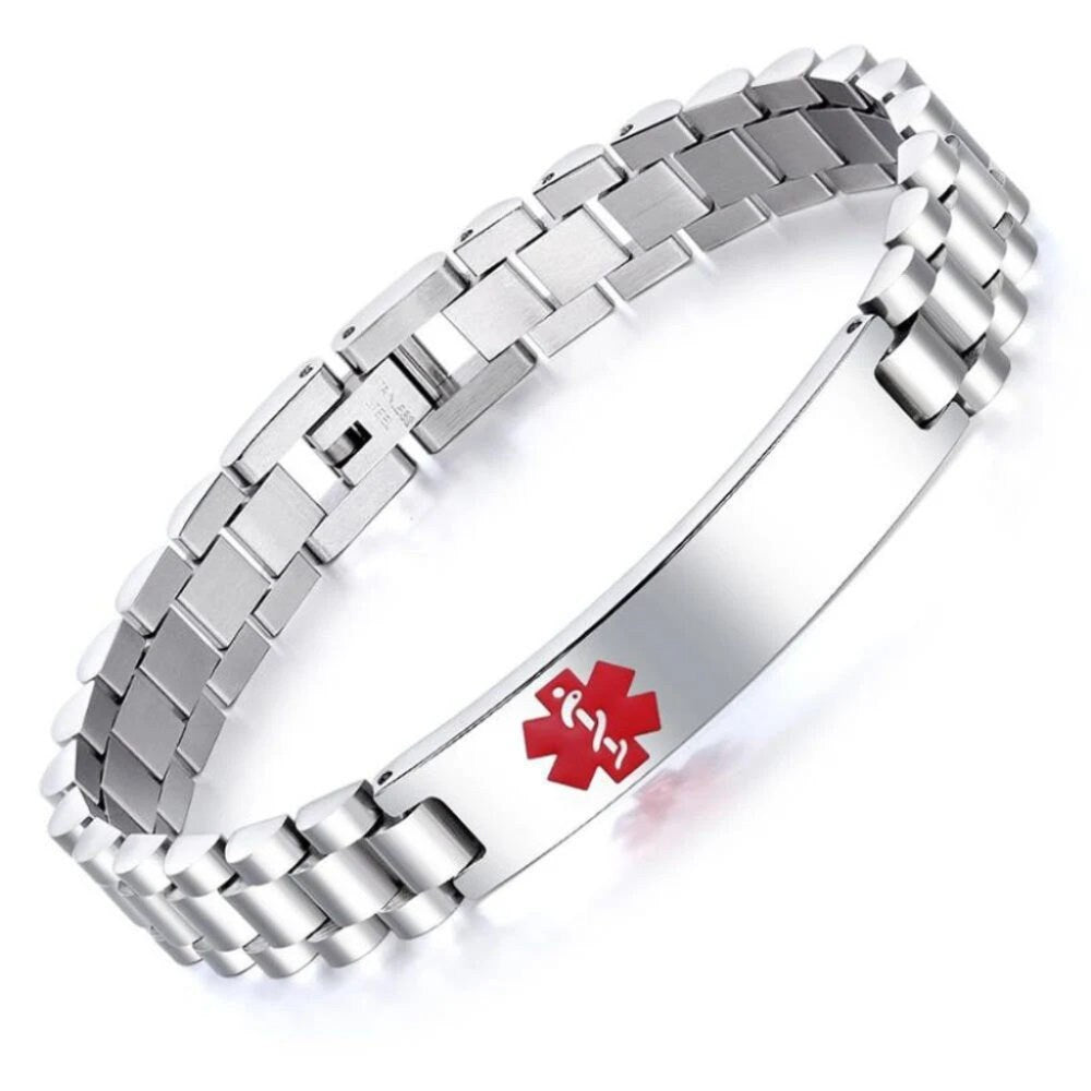 Multirow Steel Medical ID Bracelet