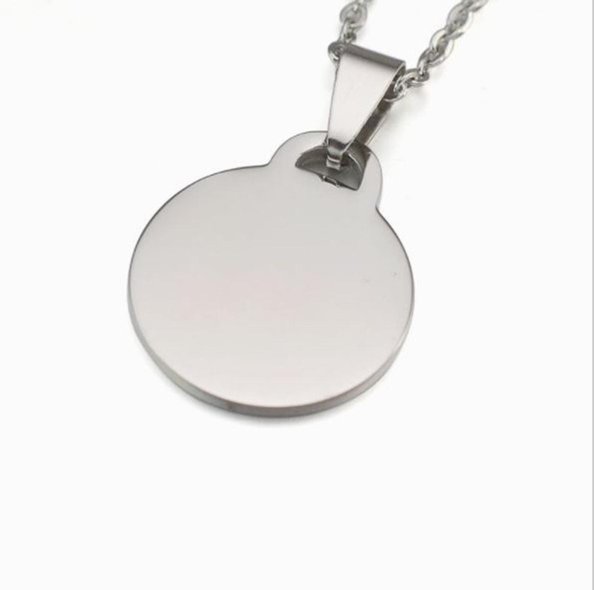 Round Caduceus Medical ID Necklace
