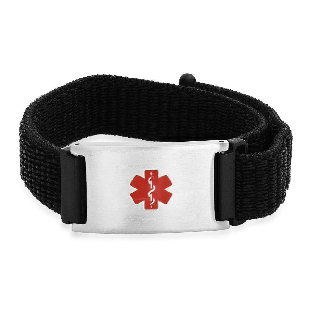 Adjustable Nylon Medical ID Bracelet