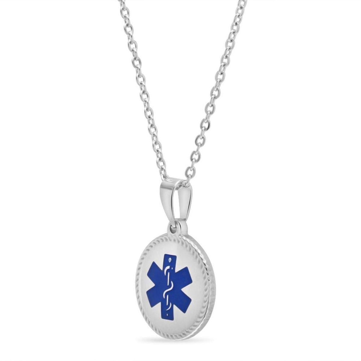 Round Medical ID Necklace