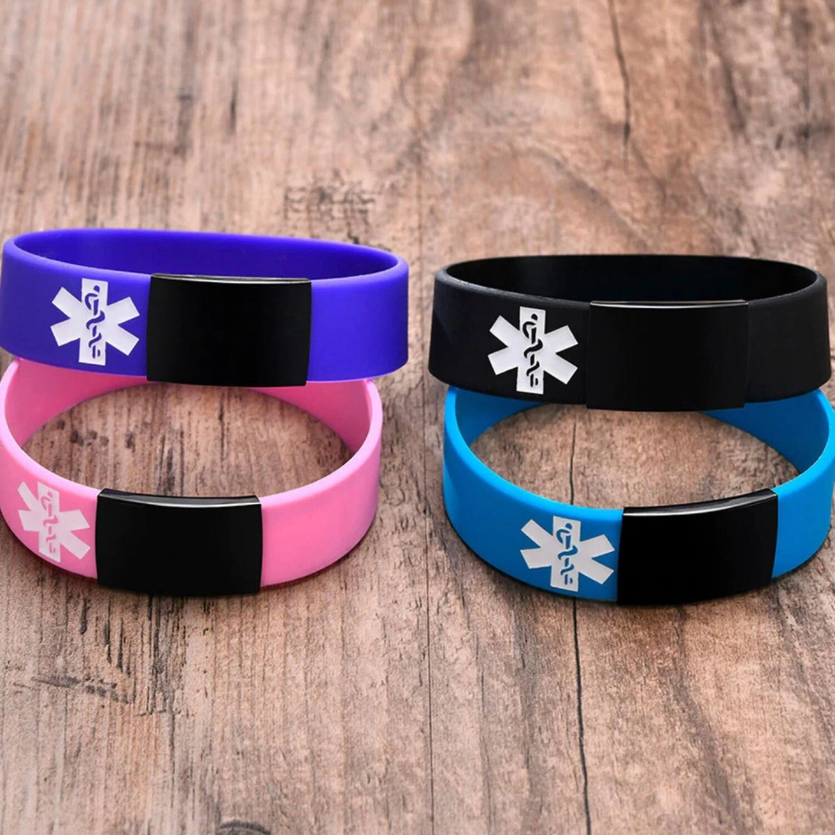 Stretch Silicone Medical ID Bracelet