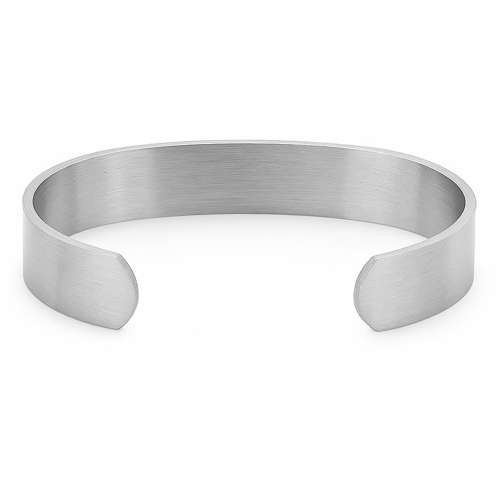 Stainless Steel Medical ID Cuff Bracelet