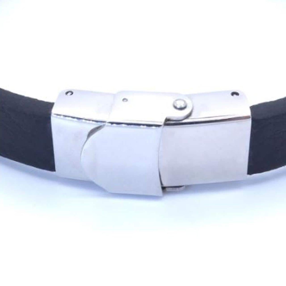 Woven Leather Medical ID Bracelet