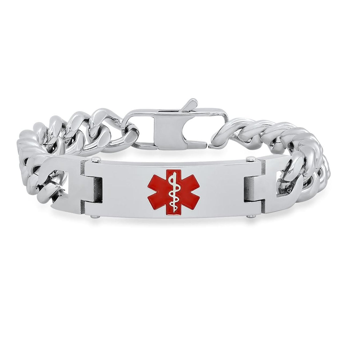 Double Curb Chain Medical ID Bracelet