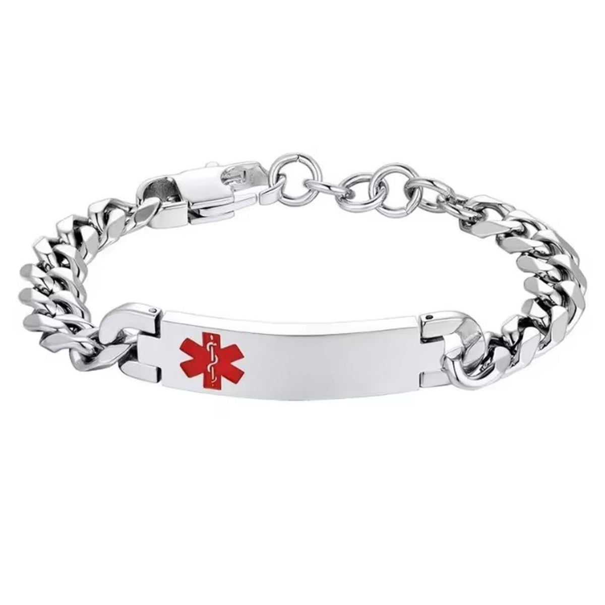 Slim Curb Chain Medical ID Bracelet