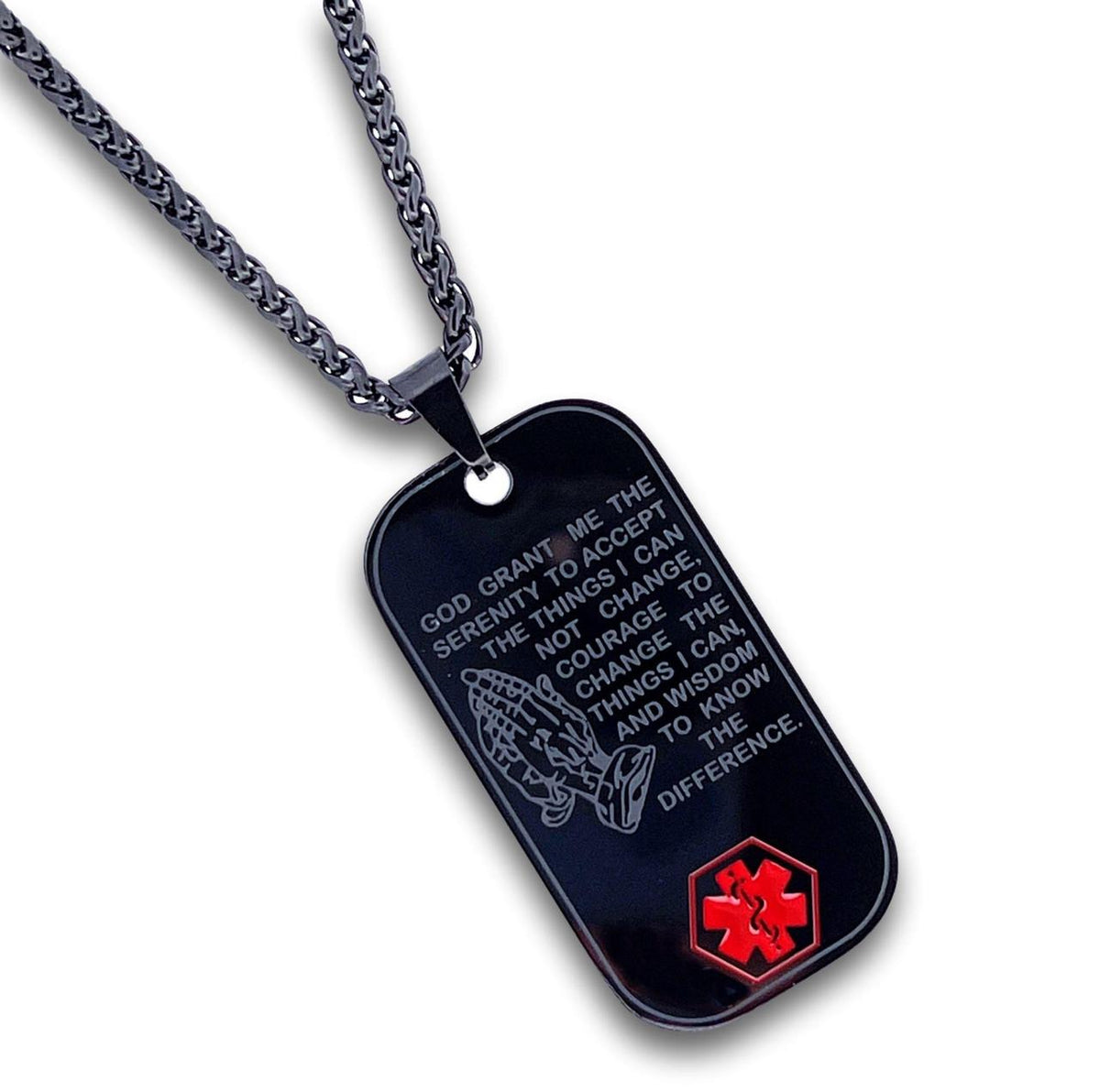 Dog Tag Medical ID Necklace