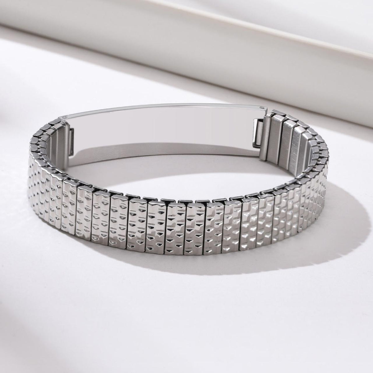 Steel Stretch Medical ID Bracelet