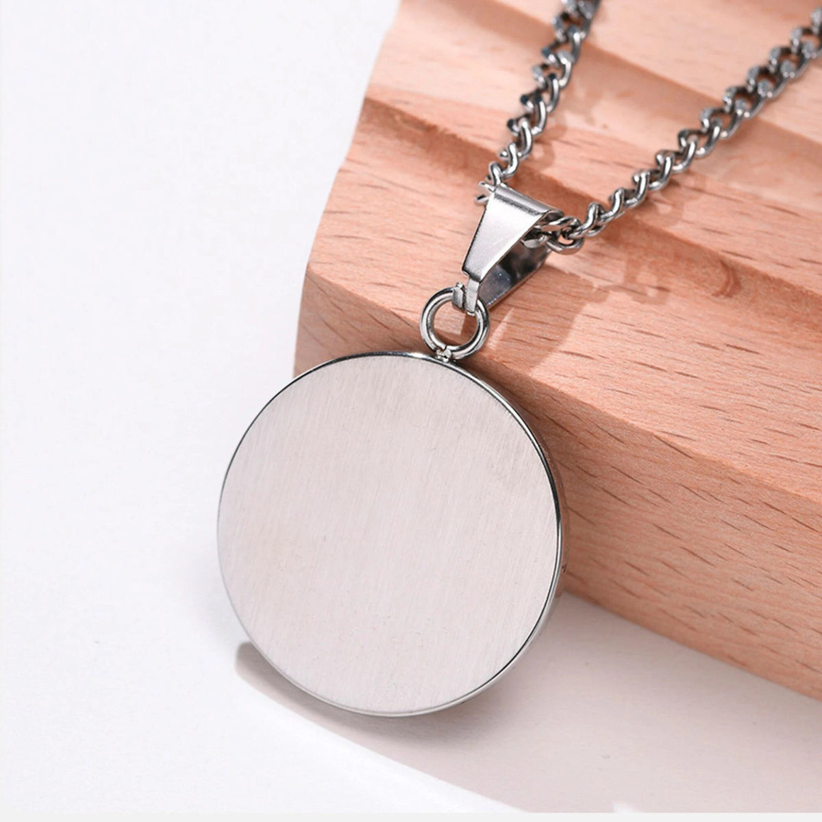 Decorative Round Medical ID Necklace