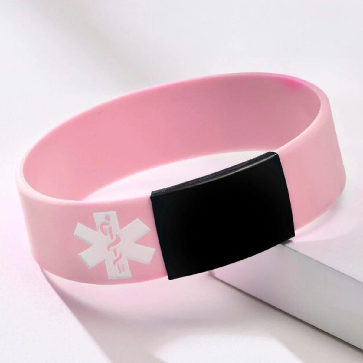 Stretch Silicone Medical ID Bracelet