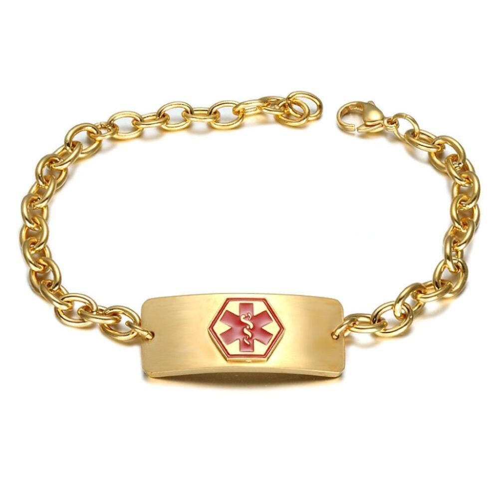 Chunky Chain Medical ID Bracelet