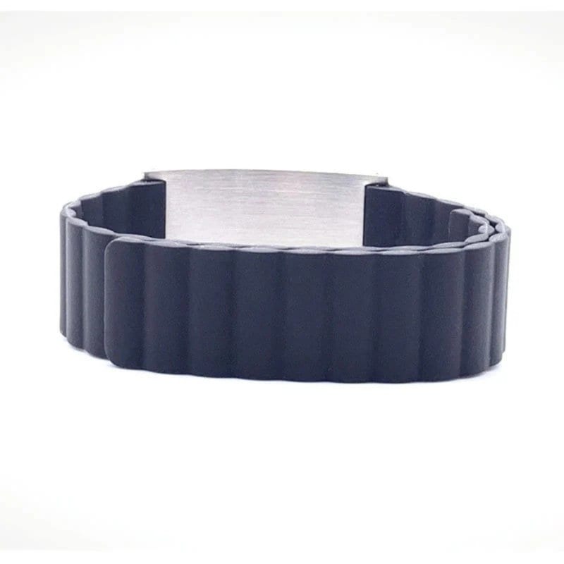 Magnetic Silicone Medical ID Bracelet