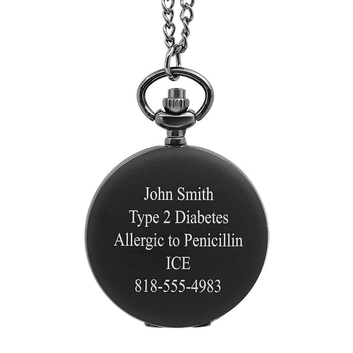 Medical ID Pocket Watch
