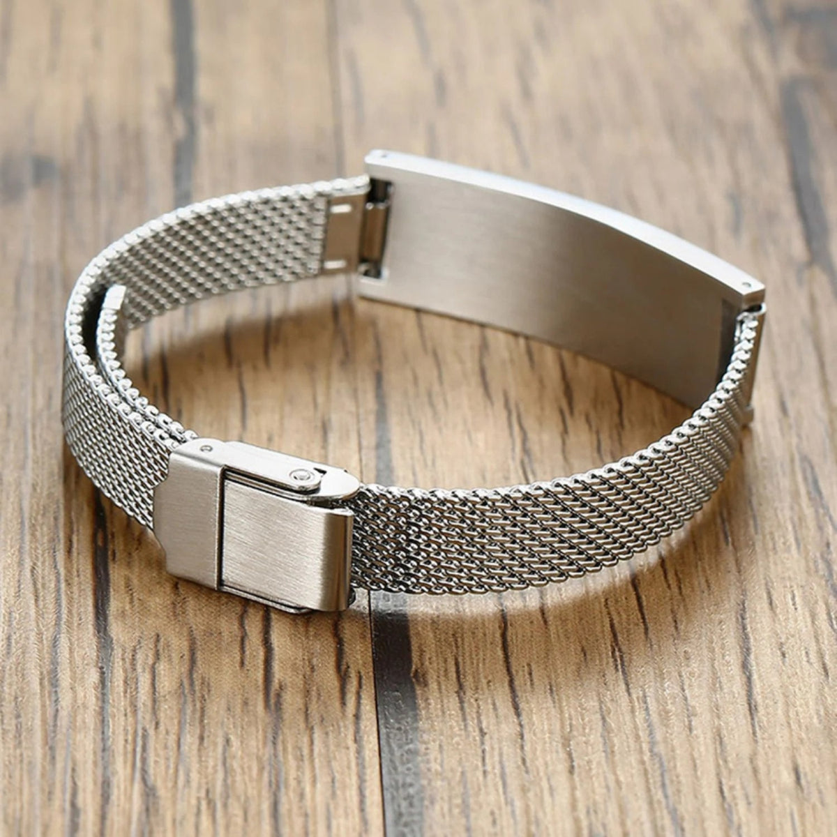 Steel Mesh Medical ID Bracelet