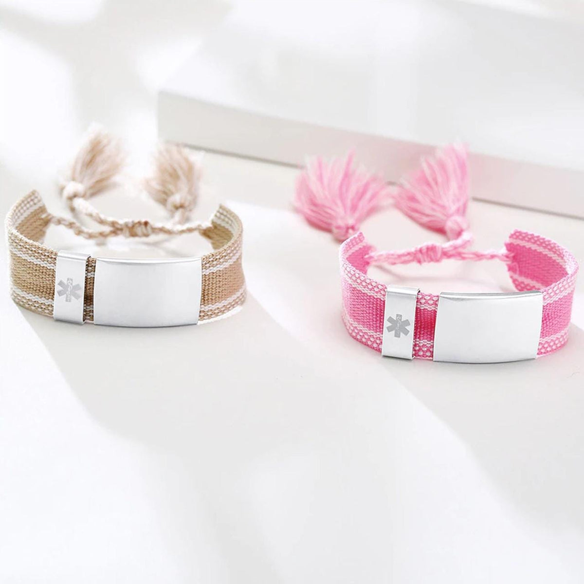 Woven Fabric Medical ID Bracelet
