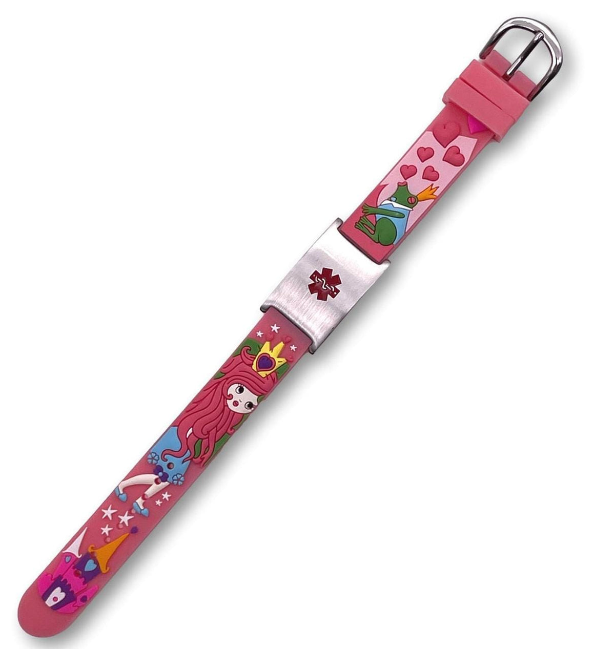 Kids' Pink Princess Medical ID Bracelet