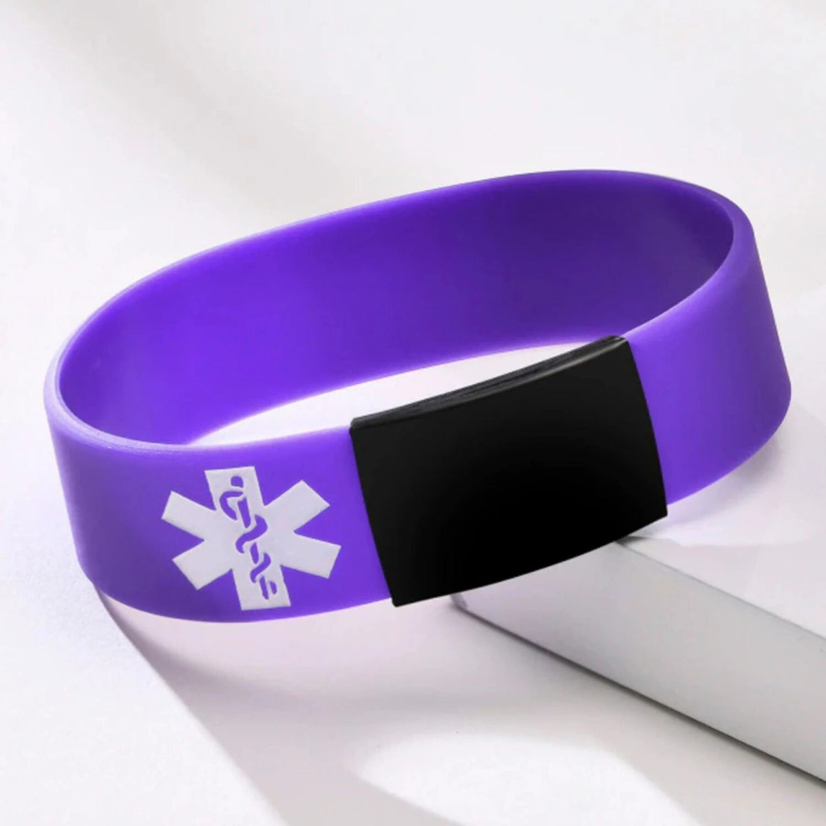 Stretch Silicone Medical ID Bracelet