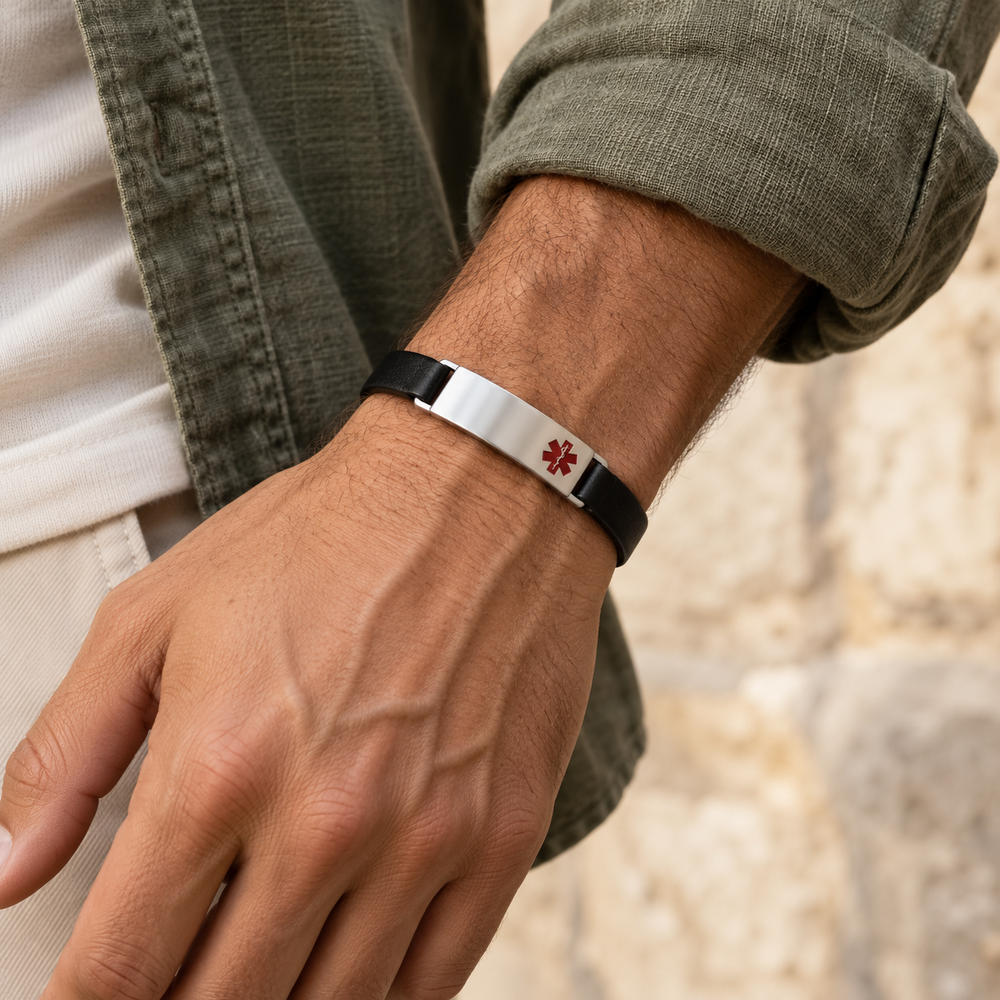 Men medical ID jewelry inspiration