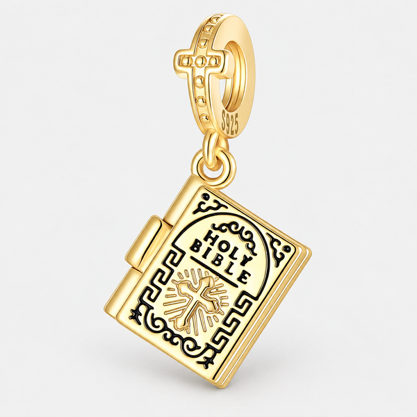 Gold Bible charm