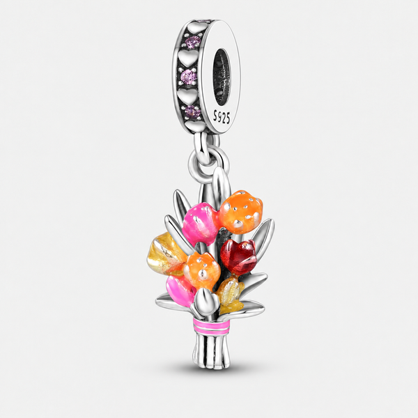 Flower bouquet charm