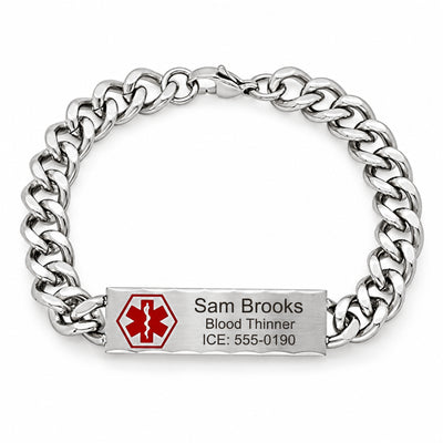 Curb Chain Medical ID Bracelet
