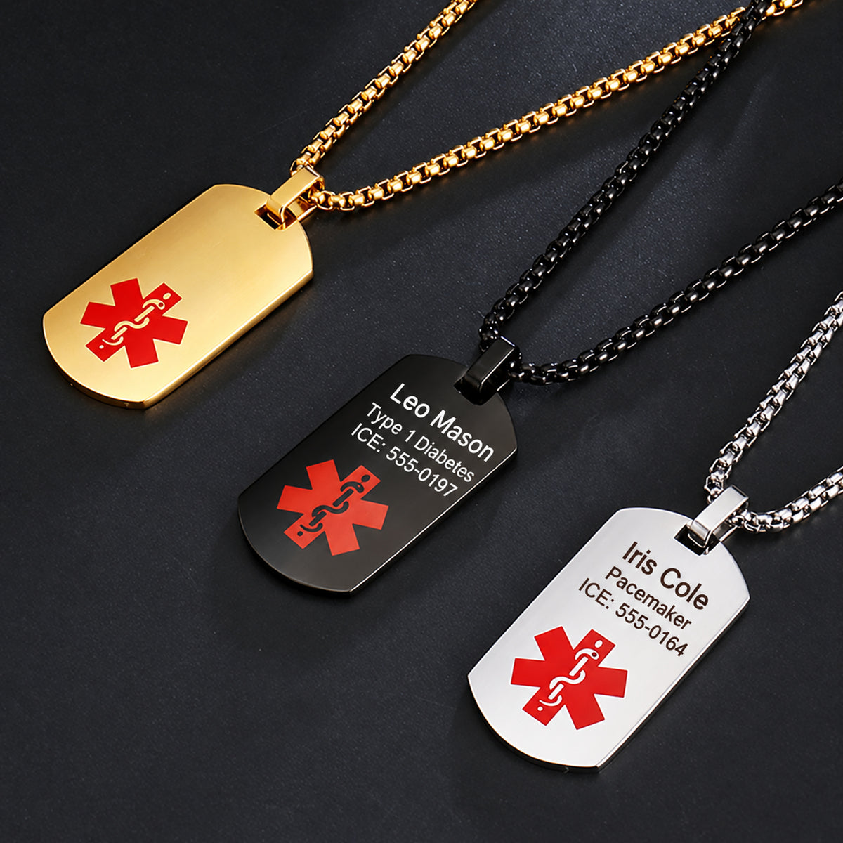 USMedID MTMEDP17 enhanced product thumbnail with sample personalized engraving